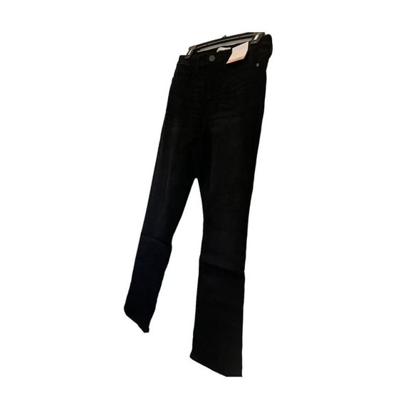LC Lauren Conrad Womens Black High Rise Curvy Barely Bootcut Jeans Sz 8 NWT - Picture 3 of 8